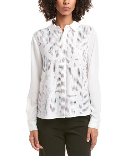KARL LAGERFELD KARL LAGERFELD WOVEN TOP