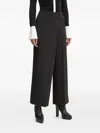 Karl Lagerfeld Wrap-front Pants In Black