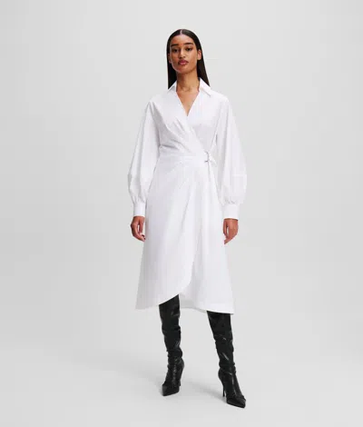 Karl Lagerfeld Wrap Shirt Dress