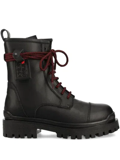 Karl Lagerfeld X Cara Delevingne Biker Ii Boots In Black