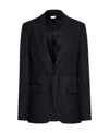 Karl Lagerfeld X Cara Delevingne Drawstring-waist Blazer In Black