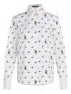 Karl Lagerfeld X Disney All-over Graphic-print Shirt In White