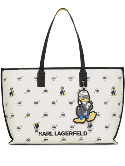 Karl Lagerfeld X Disney All-over Print Tote Bag