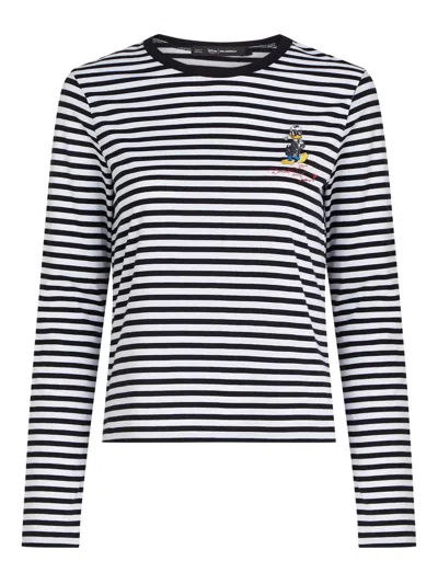 Karl Lagerfeld X Disney Striped T-shirt In White