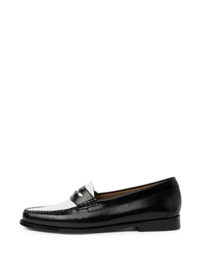 Karl Lagerfeld X G.h. Bass Penny Loafers In Black