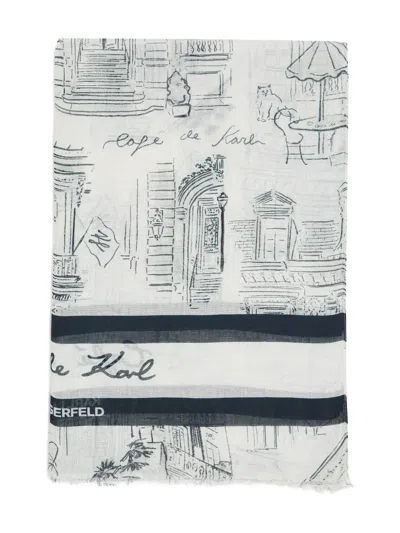 Karl Lagerfeld X Jorge Parra Printed Scarf