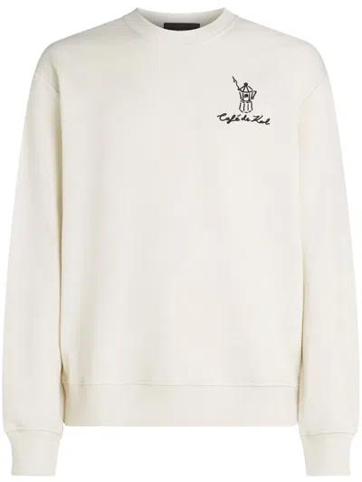 Karl Lagerfeld X Jorge Parra Sweatshirt In Neutrals
