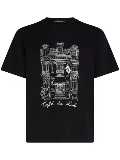 Karl Lagerfeld X Jorge Parra T-shirt In Black