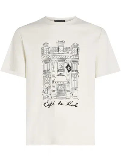 Karl Lagerfeld X Jorge Parra T-shirt In Neutral