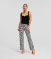 Karl Lagerfeld Zebra-print Straight-leg Jeans