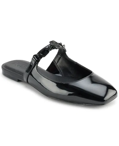 KARL LAGERFELD WOMEN'S ZILLA SQUARE TOE MULE FLATS