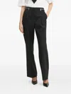 Karl Lagerfeld Zip-detail Pleated Trousers In Black