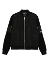Karl Lagerfeld Zip-fastening Bomber Jacket In Black