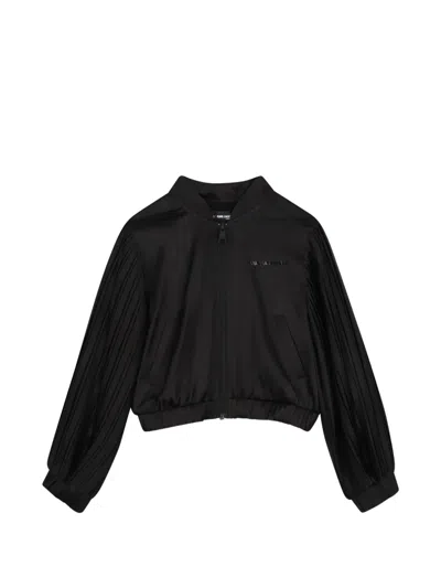 Karl Lagerfeld Kids' Zip-fastening Jacket In Black