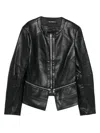 Karl Lagerfeld Zip-front Panelled Jacket In Black
