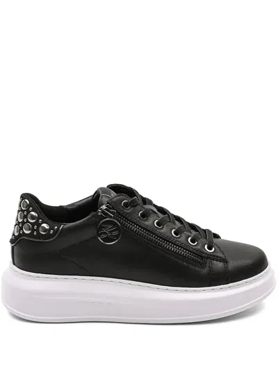 Karl Lagerfeld Zip Kapri Sneakers In Black