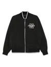 Karl Lagerfeld Zip-up Bomber Jacket In Black