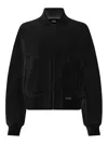 Karl Lagerfeld Zip-up Bomber Jacket In Black