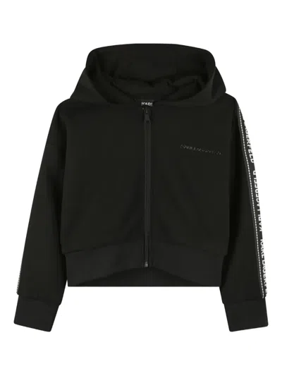 Karl Lagerfeld Zip-up Hoodie In Neutral