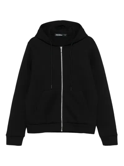 Karl Lagerfeld Zip-up Hoodie In Black
