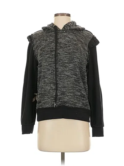 Pre-owned Karl Lagerfeld Zip Up Hoodie In Black