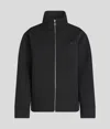 Karl Lagerfeld Zip-up Sweatshirt In Black