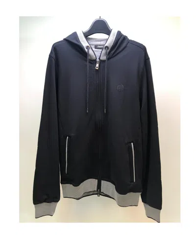 Karl Lagerfeld Zipper And Hat Casual Jacket In Black