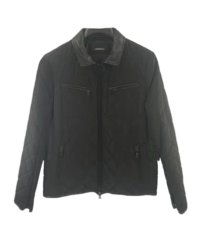Karl Lagerfeld Zipper Long-sleeved Casual Jacket In Black
