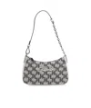 Karl Lagerfeld Zippered Shoulder Bag In Gray