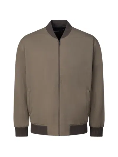 Karl Lagerfeld Zip-up Bomber Jacket In Brown