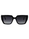 Karl Lagerfeld Rectangular Sunglasses Kl6098 S 1 In Black