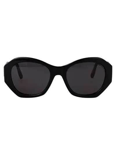 Karl Lagerfeld Rectangular Sunglasses Kl6146 S 1 In Black