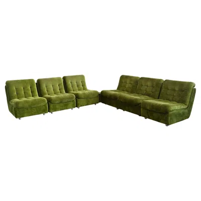 Pre-owned Karl Wittmann Rare Wittmann Sectional Sofa Model 'sirius', Austria 1970s In Brown