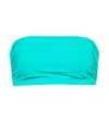 Karla Colletto Basics Bandeau Bikini Top In Aqua