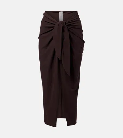 Karla Colletto Basics Beach Cover-up In Brown