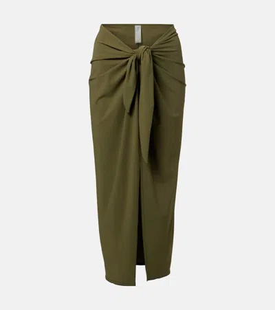 Karla Colletto Basics Beach Cover-up In Green