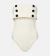 Karla Colletto Billie Colorblocked Swimsuit In White