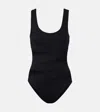 Karla Colletto Catalina Cutout Swimsuit In Black