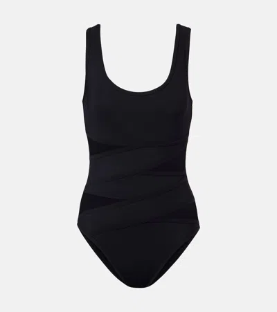 Karla Colletto Catalina Cutout Swimsuit In Black