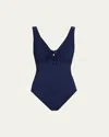 KARLA COLLETTO DEMI V-NECK ONE-PIECE SWIMSUIT