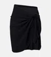 Karla Colletto Gathered Beach Cover-up In Black