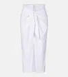 Karla Colletto Gathered Beach Cover-up In White