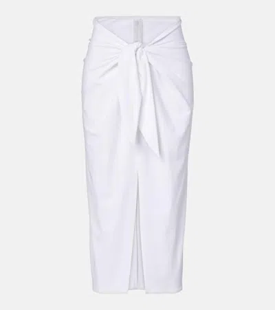Karla Colletto Gathered Beach Cover-up In White