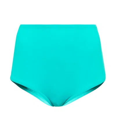Karla Colletto High-rise Bikini Bottoms In Aqua