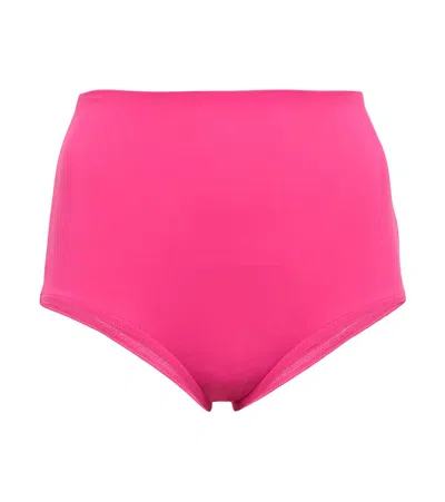 Karla Colletto High-rise Bikini Bottoms In Pink