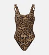 Karla Colletto Izzy Leopard-print Swimsuit