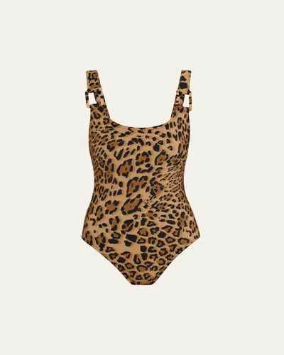 Karla Colletto Izzy Scoop-neck One-piece Swimsuit In Multicolor