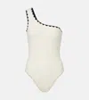 Karla Colletto Lia One-shoulder Swimsuit In White