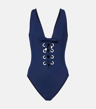 Karla Colletto Lulu Swimsuit In Navy