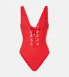 Karla Colletto Lulu Swimsuit In Red